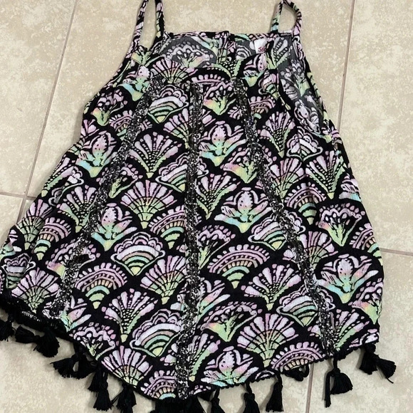 Justice Kids Print Sleeveless Girls top size 6/7 - Picture 1 of 7